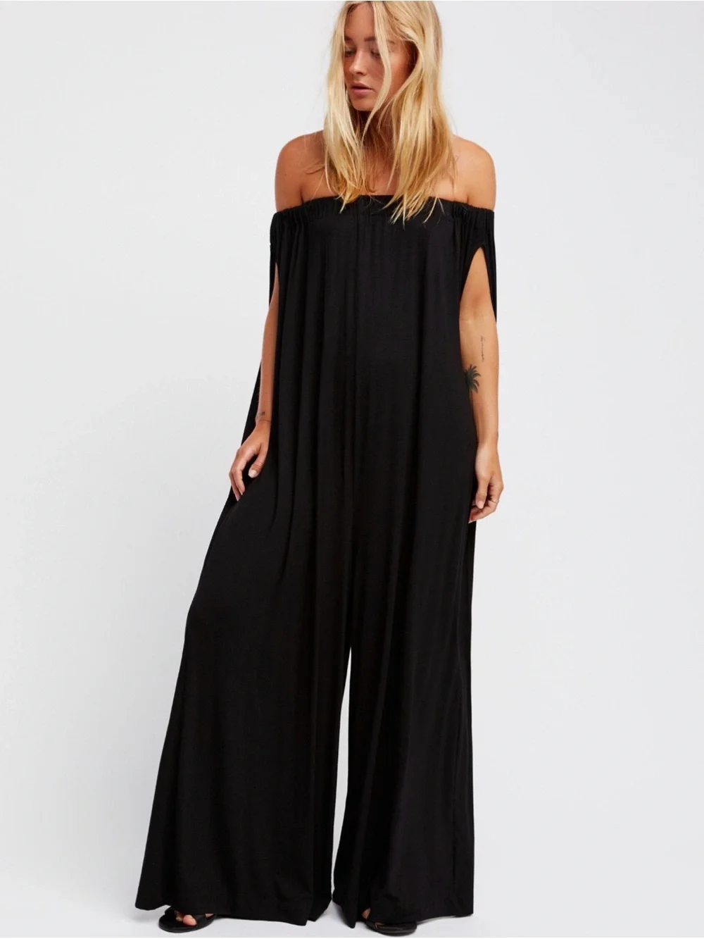 Free People Beach Mexicali Off-the-Shoulder Jumpsuit- Brand New With Tags